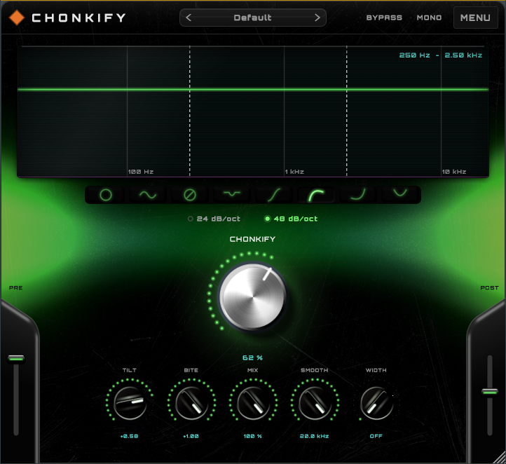 Chonkify VST interface